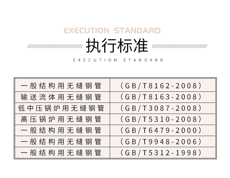 大口徑無縫鋼管執(zhí)行標(biāo)準(zhǔn)