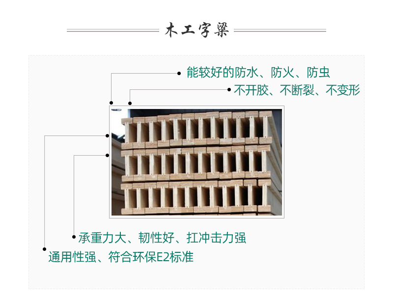 LVL工字梁  產(chǎn)品特點(diǎn)